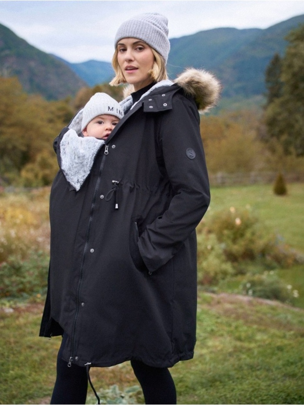Seraphine Jacket Women’s 4 Black Premium 3 in 1 Maternity Babywearing Parka